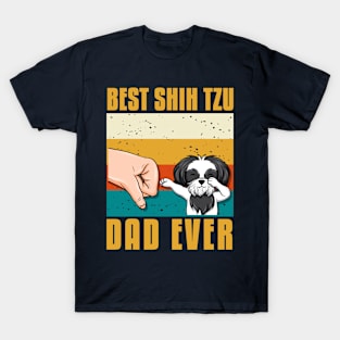 best shih tzu dad ever gift idea present T-Shirt